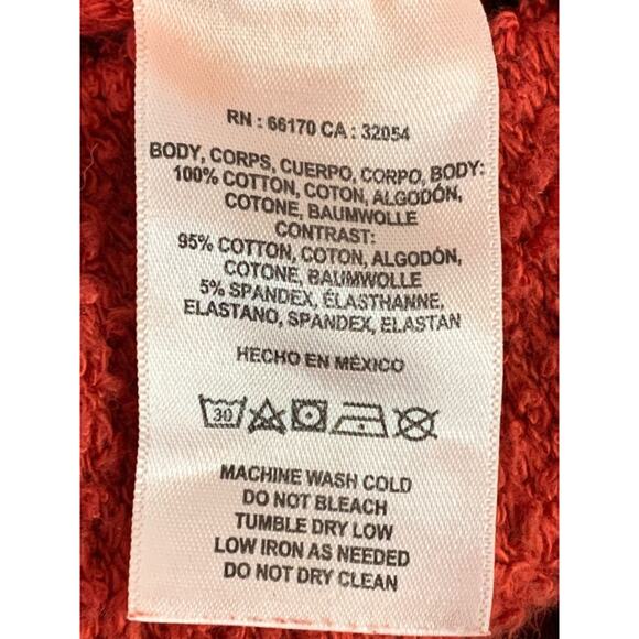 Medium t.la Anthropologie Red V-Neck Sweater Womens - Picture 9 of 9